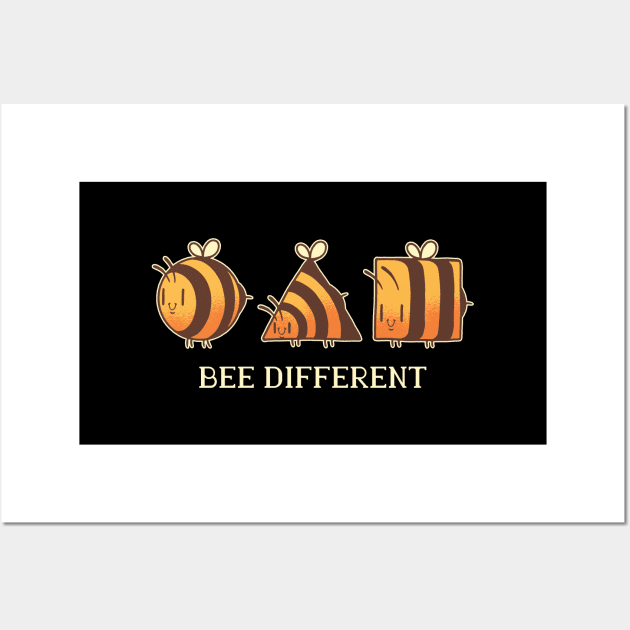 BEE DIFFERENT Wall Art by Bombastik